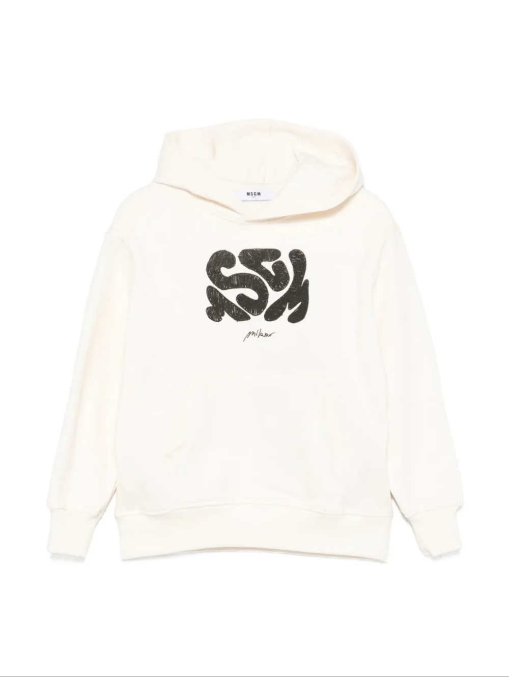 MSGM Kids Abstract-Print Hooded Top Size 10 Years